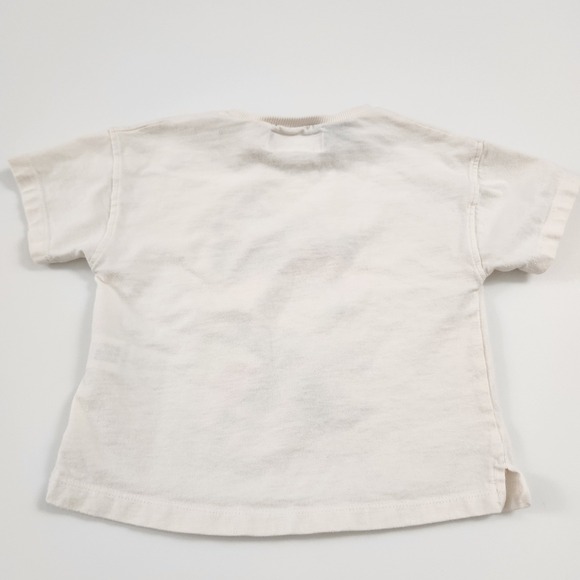 Kids Zara Disney Minnie Mouse T Shirt Size 3 Years Cream Pastel Graphic Tee - Picture 5 of 9